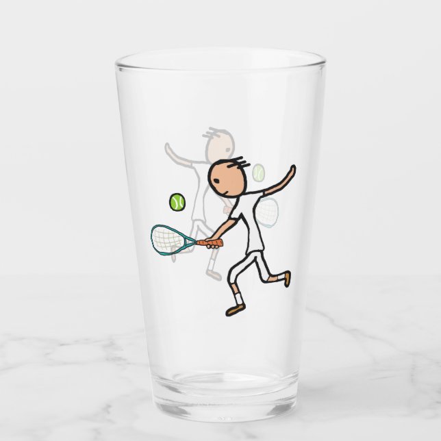 Copo De Pint Jogador de Tênis (Frente)