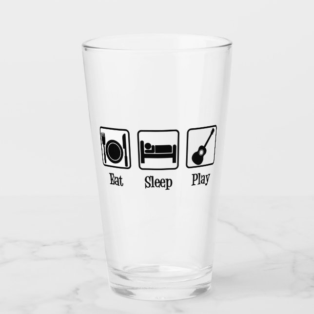 Copo De Pint Jogador de Violão Coma (Frente)