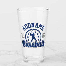 Copo De Pint Jogo Jogador da Equipe Baseball de NOME Personaliz