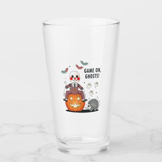 Copo De Pint Jogo nos Fantasmas de Halloween (Frente)