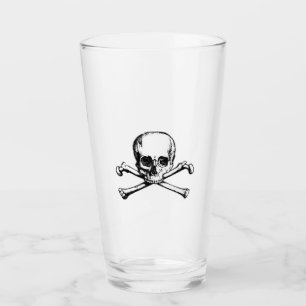 Copo De Pint Jolly Roger Skull e Cross Bones Pirate