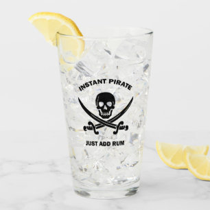 Copo De Pint Jolly Rogers Pirata Instantânea Adicionar Vidro D
