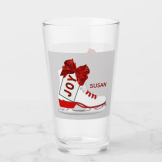Copo De Pint Joy Christmas Ice Skates Pint Soda Glassware Glass