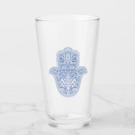 Copo De Pint Judaica - Óculos Bebendos - Hamsa Design