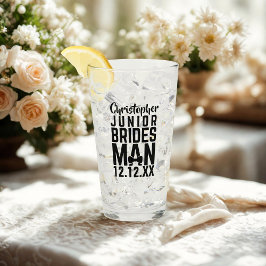 Copo De Pint Junior Bridesman Name Keepsasasaame Glass