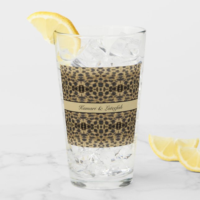 Copo De Pint KaleidoCheetah, personalizado (Gelo frontal)