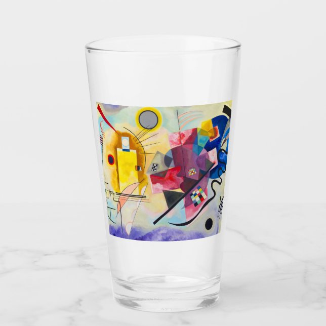 Copo De Pint Kandinsky amarelo-vermelho-azul (Frente)