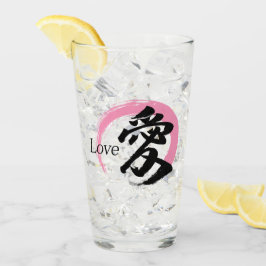Copo De Pint Kanji Ai/Amor Caligrafia Japonesa