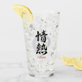 Copo De Pint Kanji Jonetsu/Paixão Caligrafia Japonesa