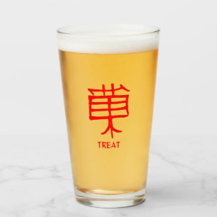 Copo De Pint Kanji Treat tumbler vermelho