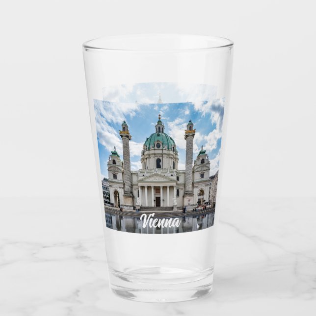 Copo De Pint Karlskirche em Viena, Áustria (Frente)