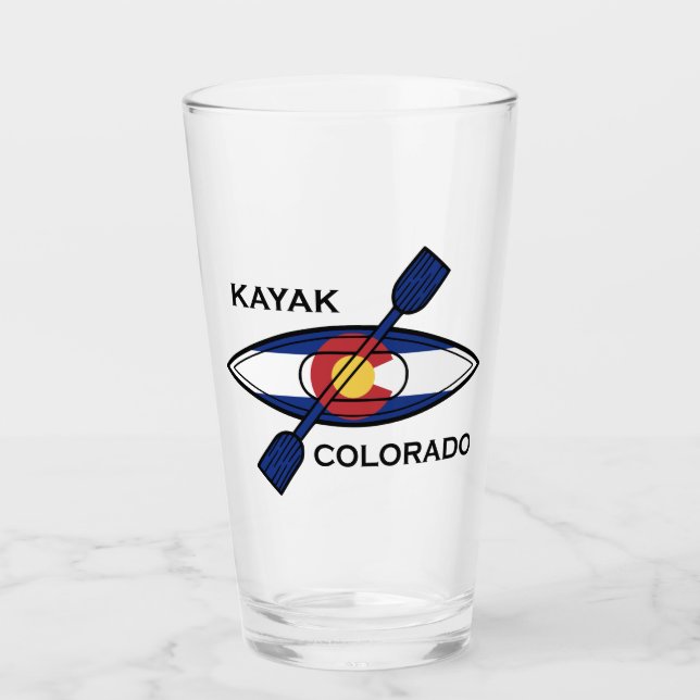 Copo De Pint Kayak Colorado Flag (Frente)