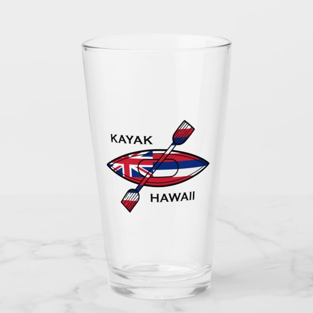 Copo De Pint Kayak Hawaii Flag (Frente)