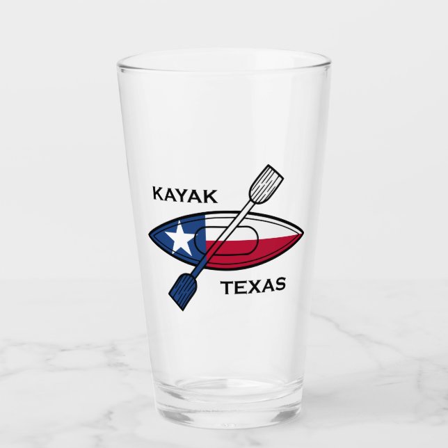 Copo De Pint Kayak Texas Flag (Frente)