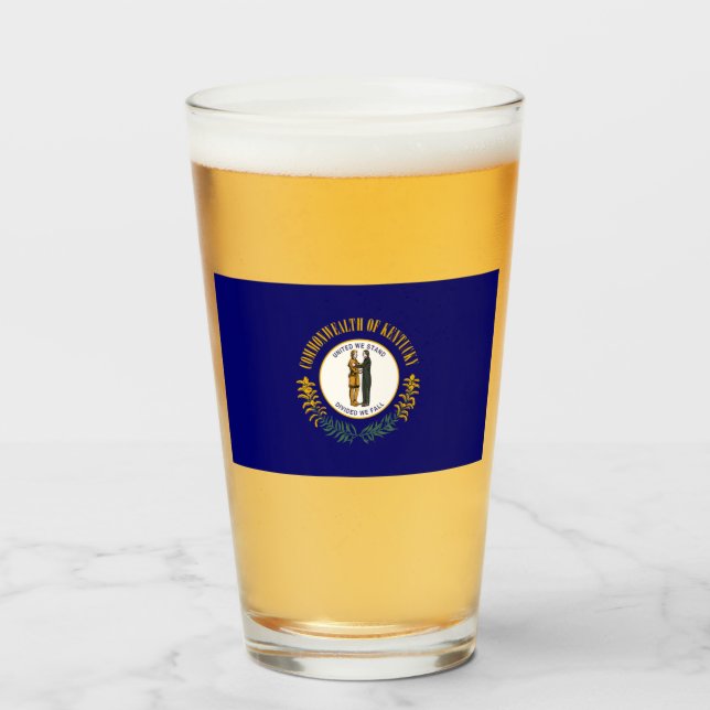 COPO DE PINT KENTUCKY FLAG (Frente (Preenchido))
