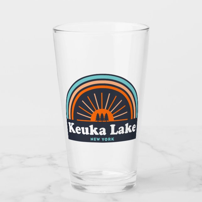Copo De Pint Keuka Lake New York Rainbow (Frente)