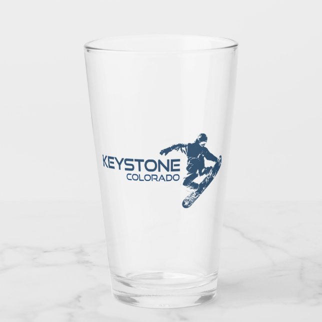 Copo De Pint Keystone Colorado Snowboarder (Frente)
