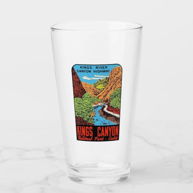 Copo De Pint Kings Canyon National Park, California Pint Glass (Frente)