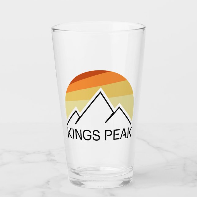 Copo De Pint Kings Peak Utah Retro (Frente)