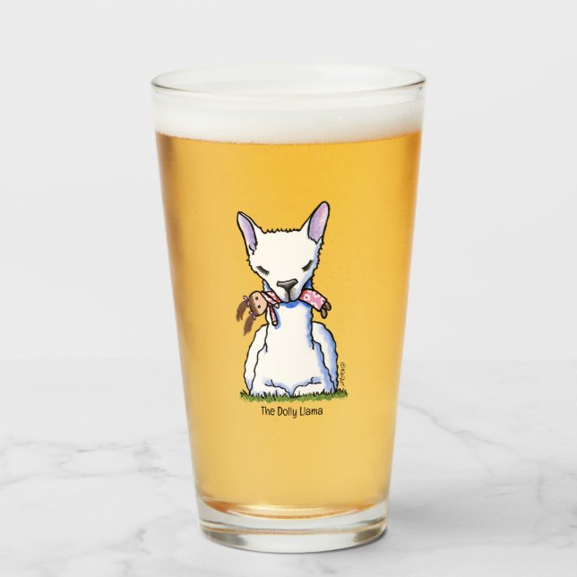 Copo De Pint KiniArt Dolly Llama (Frente (Preenchido))
