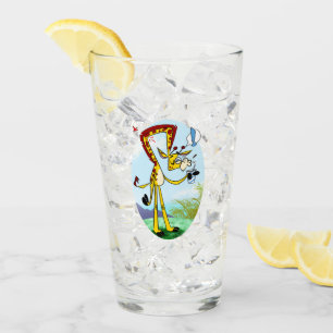 Copo De Pint KINK NA MINHA BEBIDA GIRAFFE por Jeff Willis Art