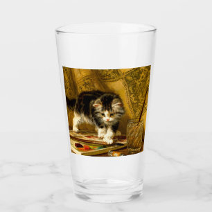 Copo De Pint Kitten com pintura e escovas