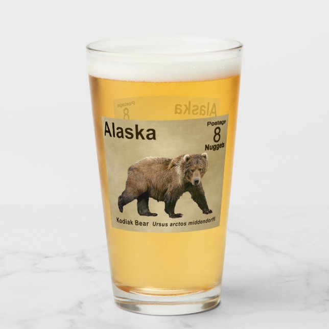 Copo De Pint Kodiak Bear (Frente (Preenchido))