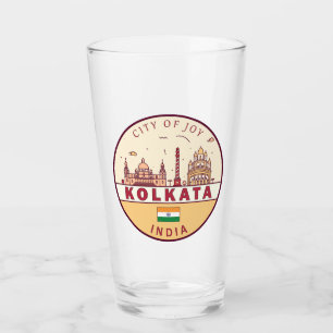 Copo De Pint Kolkata India City Skyline Emblem