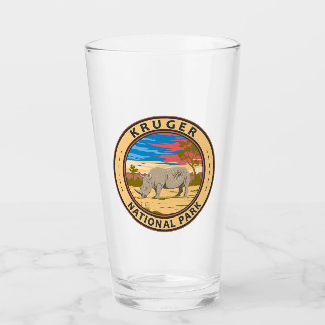 Copo De Pint Kruger National Park White Rhinocerontes Viagem Ar (Frente)