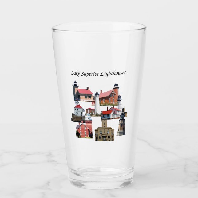 Copo De Pint Laca de vidro superior de farol (Frente)