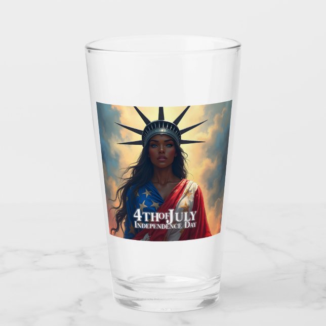 Copo De Pint Lady Liberty Reimaginada – Uma Nova Face da Liberd (Frente)