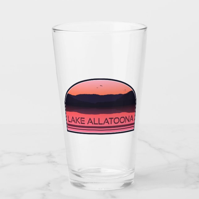 Copo De Pint Lago Allatoona Georgia Red Sunrise (Frente)