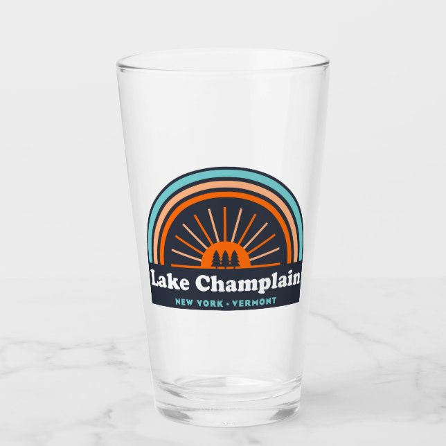 Copo De Pint Lago Champlain New York Vermont Rainbow (Frente)
