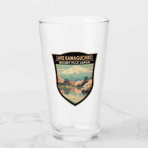Copo De Pint Lago Kawaguchiko Japão Viagem Art Vintage