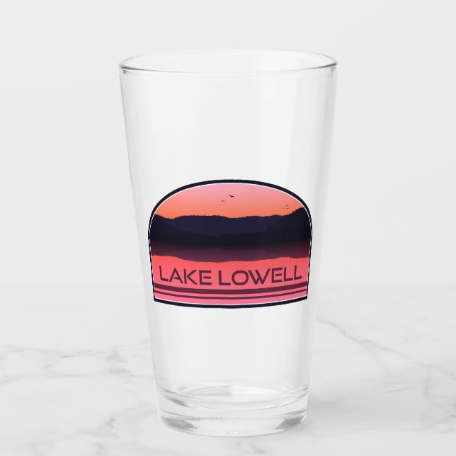 Copo De Pint Lago Lowell Idaho Red Sunrise (Frente)