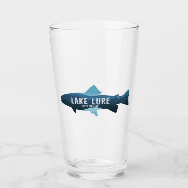 Copo De Pint Lago Lure North Carolina Peixes (Frente)
