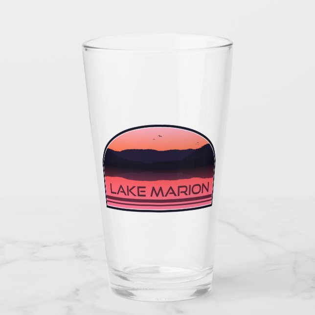 Copo De Pint Lago Marion South Carolina Red Sunrise (Frente)