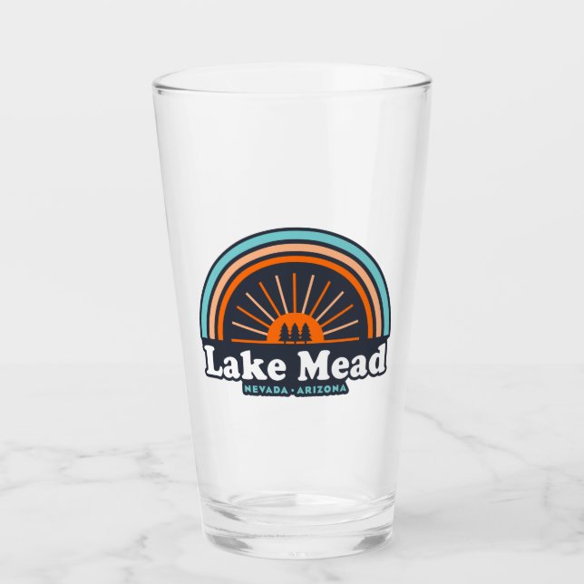 Copo De Pint Lago Mead Nevada Arizona Rainbow (Frente)