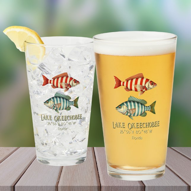 Copo De Pint Lago Okeechobee peixes da Flórida  (Criador carregado)
