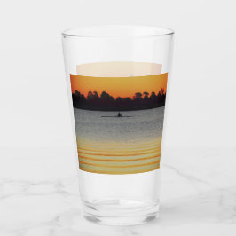 Copo De Pint Lago Wendouree Calmo Antes do Anoitece
