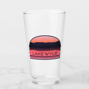 Copo De Pint Lago Wylie North Carolina Red Sunrise