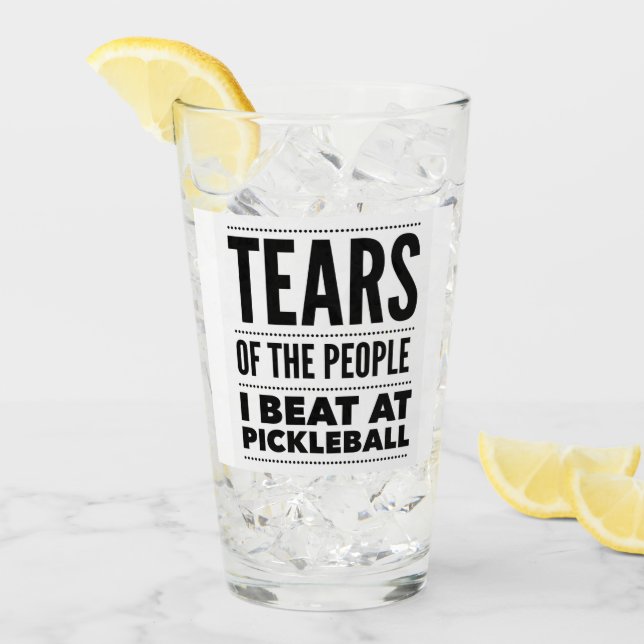 COPO DE PINT LÁGRIMAS DAS PESSOAS QUE EU BATI NO PICKLEBALL (Gelo frontal)