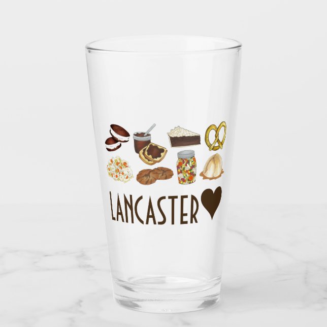 Copo De Pint Lancaster Pensilvânia PA Países Baixos Comida Amis (Frente)