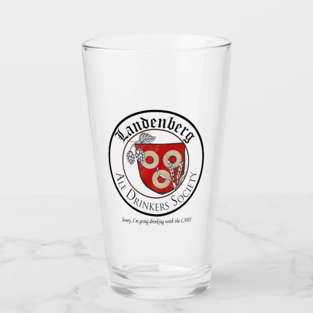 Copo De Pint Landenberg Ale Drinkers Society Pint Glass (Frente)
