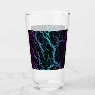 Copo De Pint Lava de espaço rachada - Roxo/Ciano
