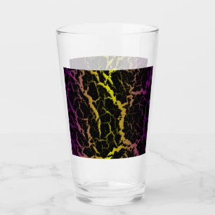Copo De Pint Lava Espacial Rachada - Roxo/Amarelo