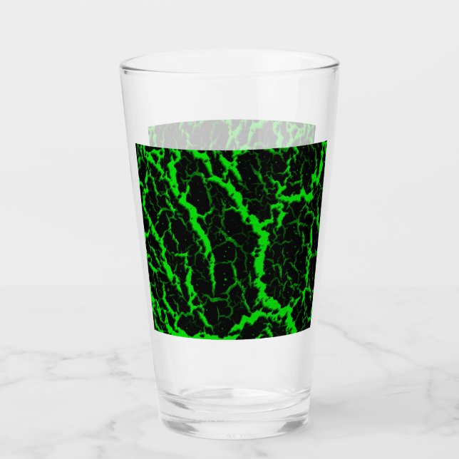 Copo De Pint Lava Espacial Rachada - Verde (Frente)