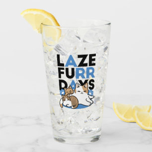 Copo De Pint Lazer - Design de Gatos Preguiçosos