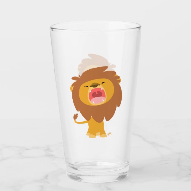 Copo De Pint Leão de Cartoon de Corda (Frente)