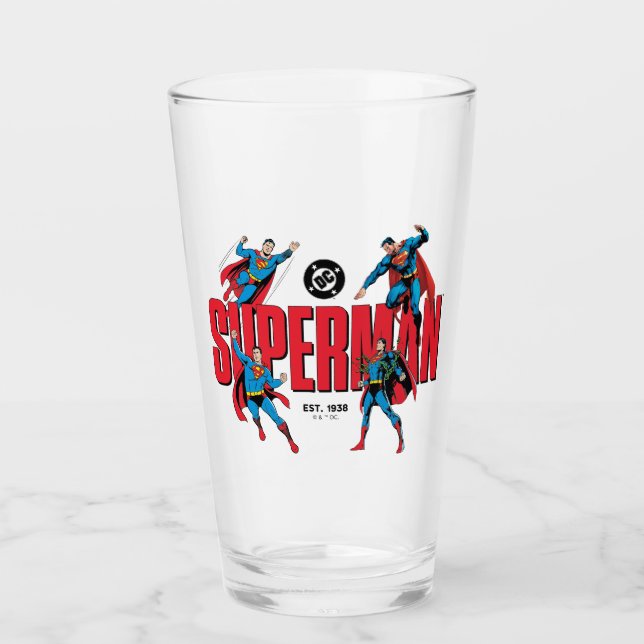 Copo De Pint Lendas do Superman para Sempre Gráfico (Frente)